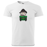 Da Oid Sinzer Bulldog T Shirt Herren Weiss Landl Front